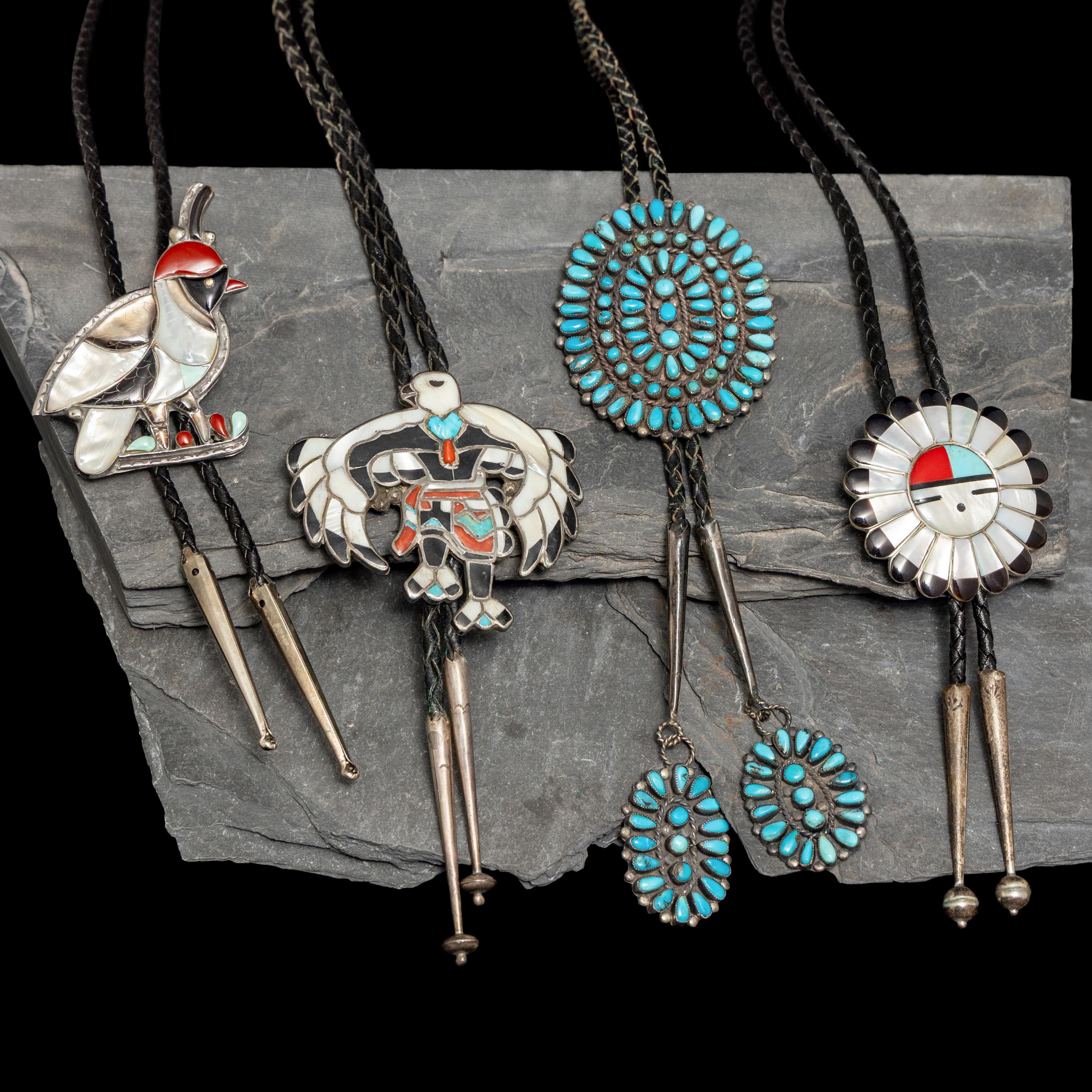 Navajo and Zuni Bolo Ties
