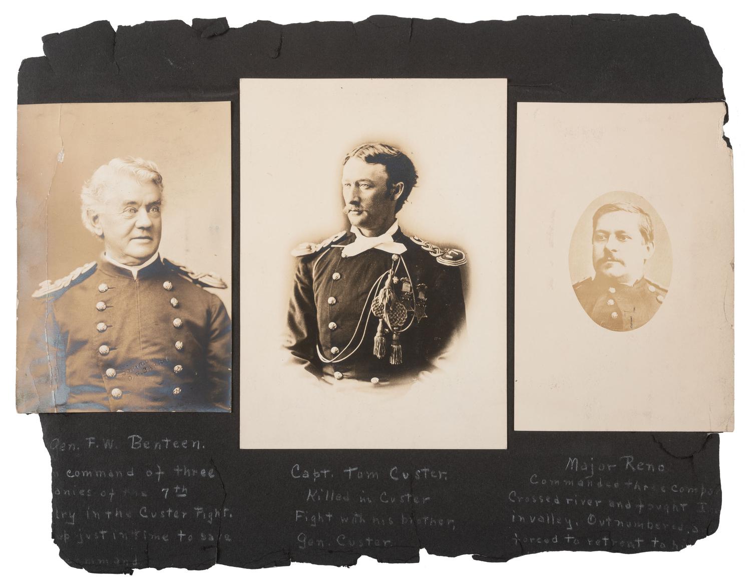 [NATIVE AMERICANS]. BARRY, David F. (1854-1934), photographer. A collection of 51 photographs of Native American subjects, George Armstrong Custer, and personalities and places associated with the Battle of Little Bighorn.