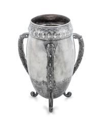 An American Silver Three-Handled Vase