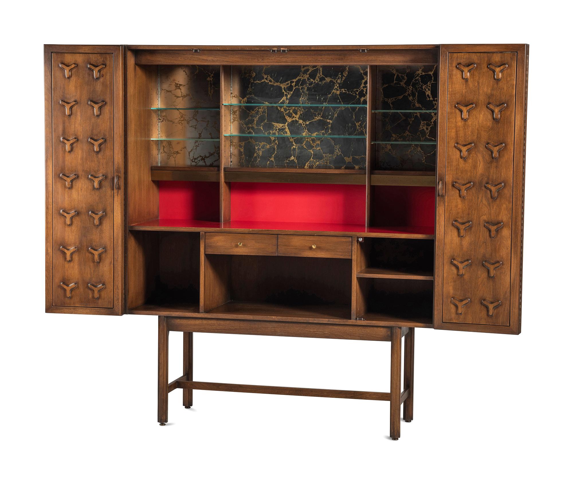 'Futura' Illuminated Bar Cabinet Romweber, USA