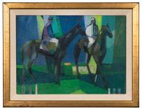 Jockeys on Horseback