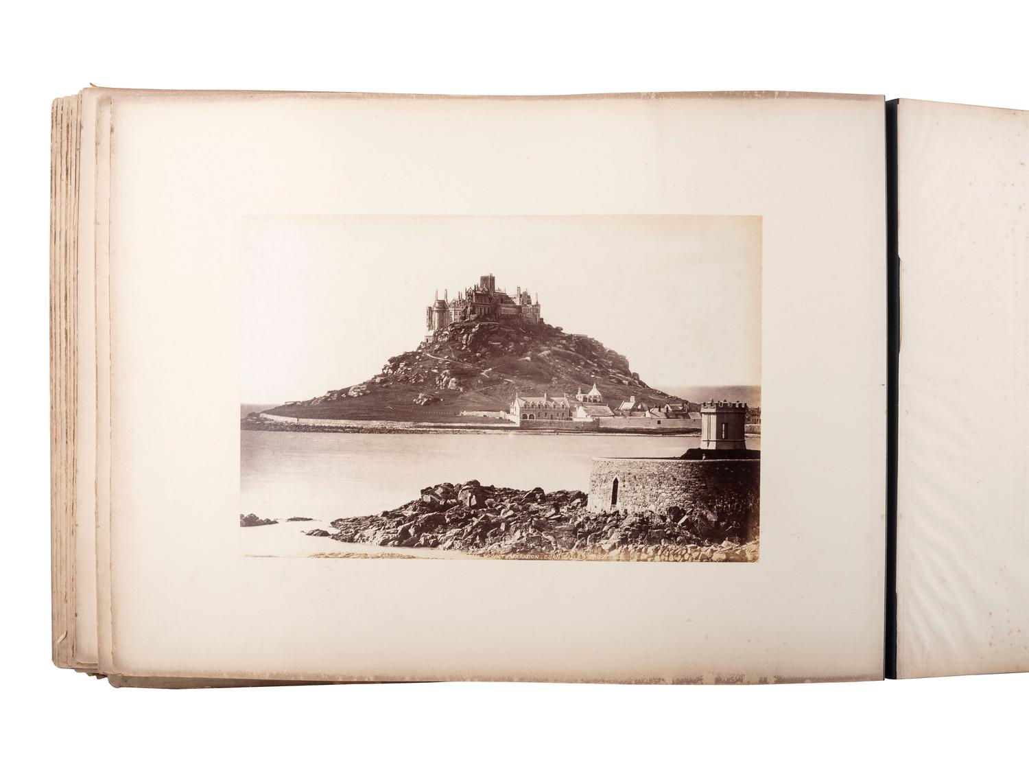 [EARLY PHOTOGRAPHY]. 5 albums with photographs of Europe and Australia.