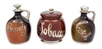 Three Lenox Silver Overlay Bar Articles Height of tallest 6 3/4 inches.