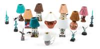 Ten Southwestern Style Table Lamps Height of tallest 2 1/2 inches.