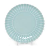 A Chinese Clair-de-Lune Glazed Porcelain 'Chrysanthemum' Plate Diameter 7 1/4 inches. — 20TH CENTURY