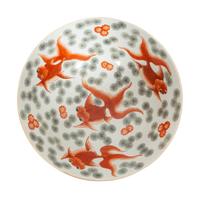 A Japanese Porcelain Bowl with Koi Fish Decoration