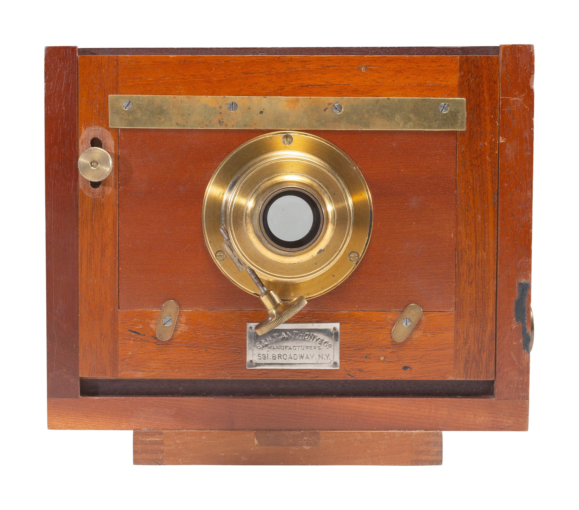 [CAMERAS]. Two view cameras, incl. E. & H.T. Anthony example.