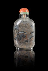 An Inside Painted Glass Snuff Bottle — SIGNED MA SHAOXUAN