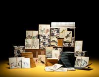 Four Sets of Japanese E-awase Karuta Playing Cards by Maruyama Oritsu (1817-1875), Nagasawa Roho (Mid-19th Century), Hara Zaisho (1813-1871) and Kishi Gantai (1782-1865)