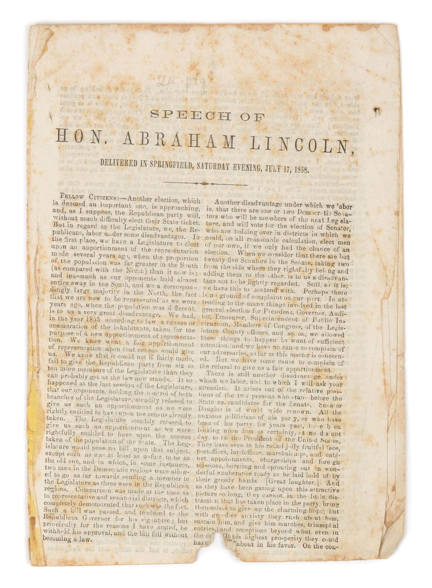 LINCOLN, Abraham (1809-1865)