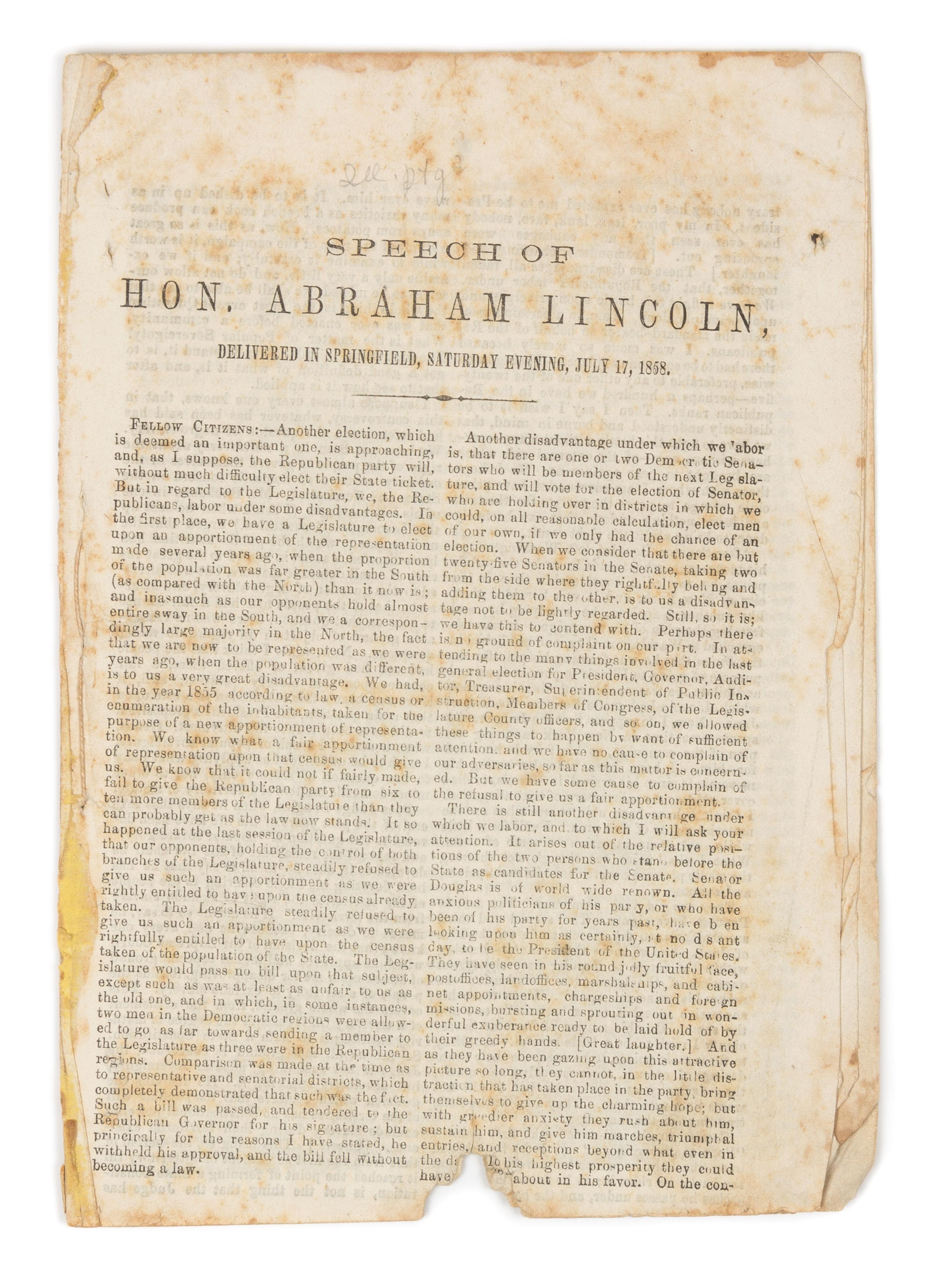 LINCOLN, Abraham (1809-1865)