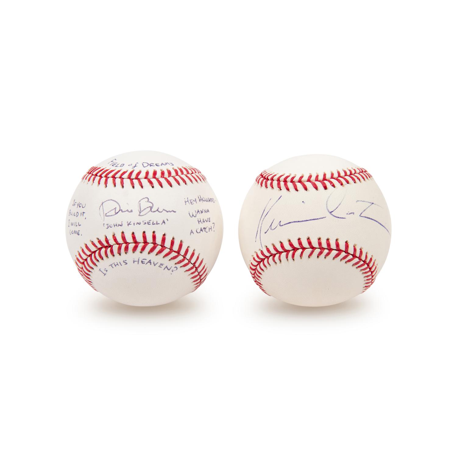 A Group of "Field Of Dreams" Actors Signed Baseballs Including Kevin Costner