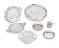 A Group of English Silver Table Articles