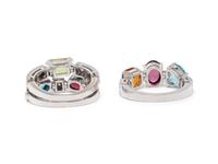 BULGARI, COLLECTION OF MULTI-GEM AND DIAMOND 'ALLEGRA' RINGS