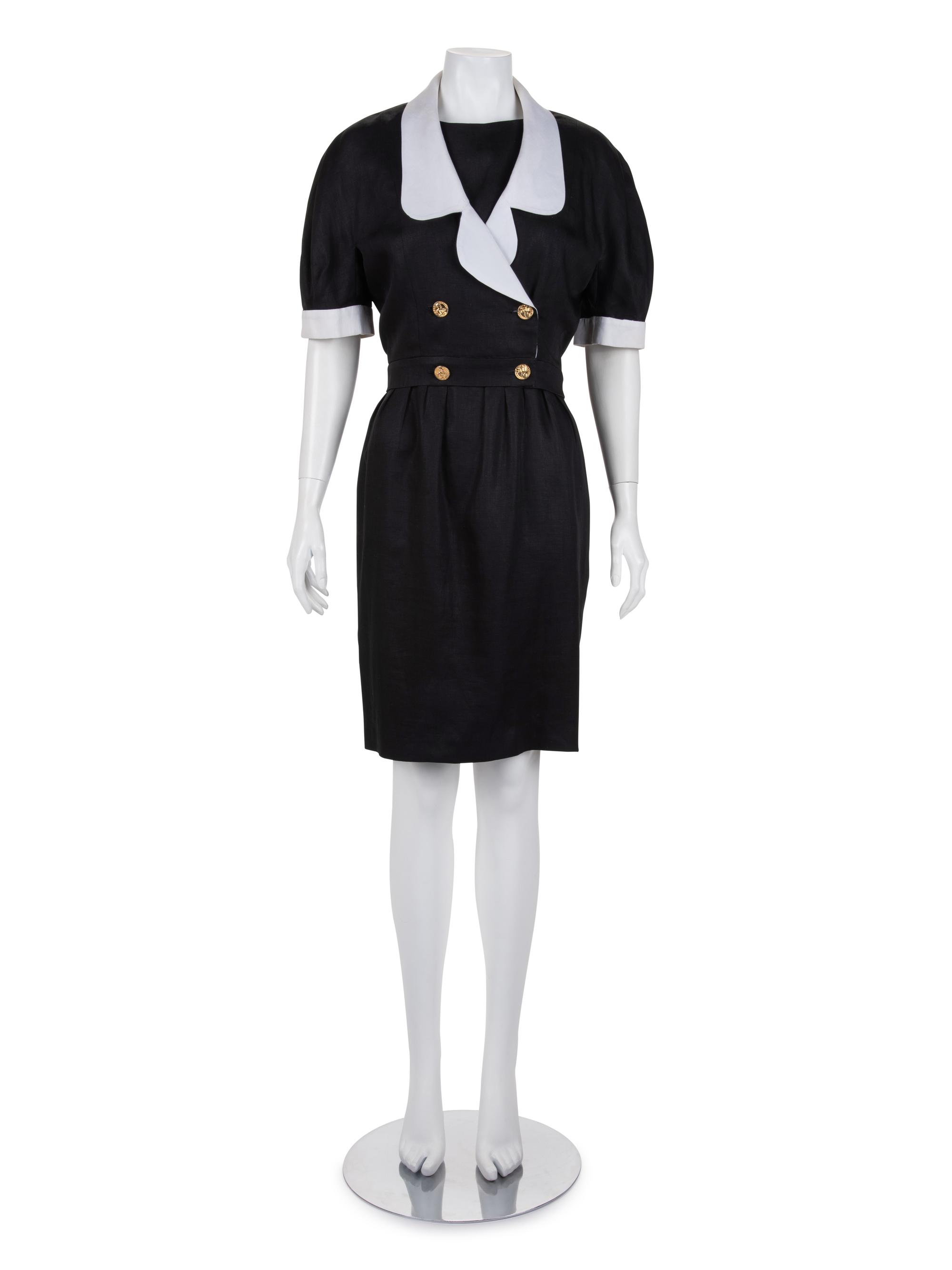 Chanel Linen Dress and Jacket Ensemble, 1990s