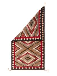 Navajo Red Mesa Outline Weaving [Rug]