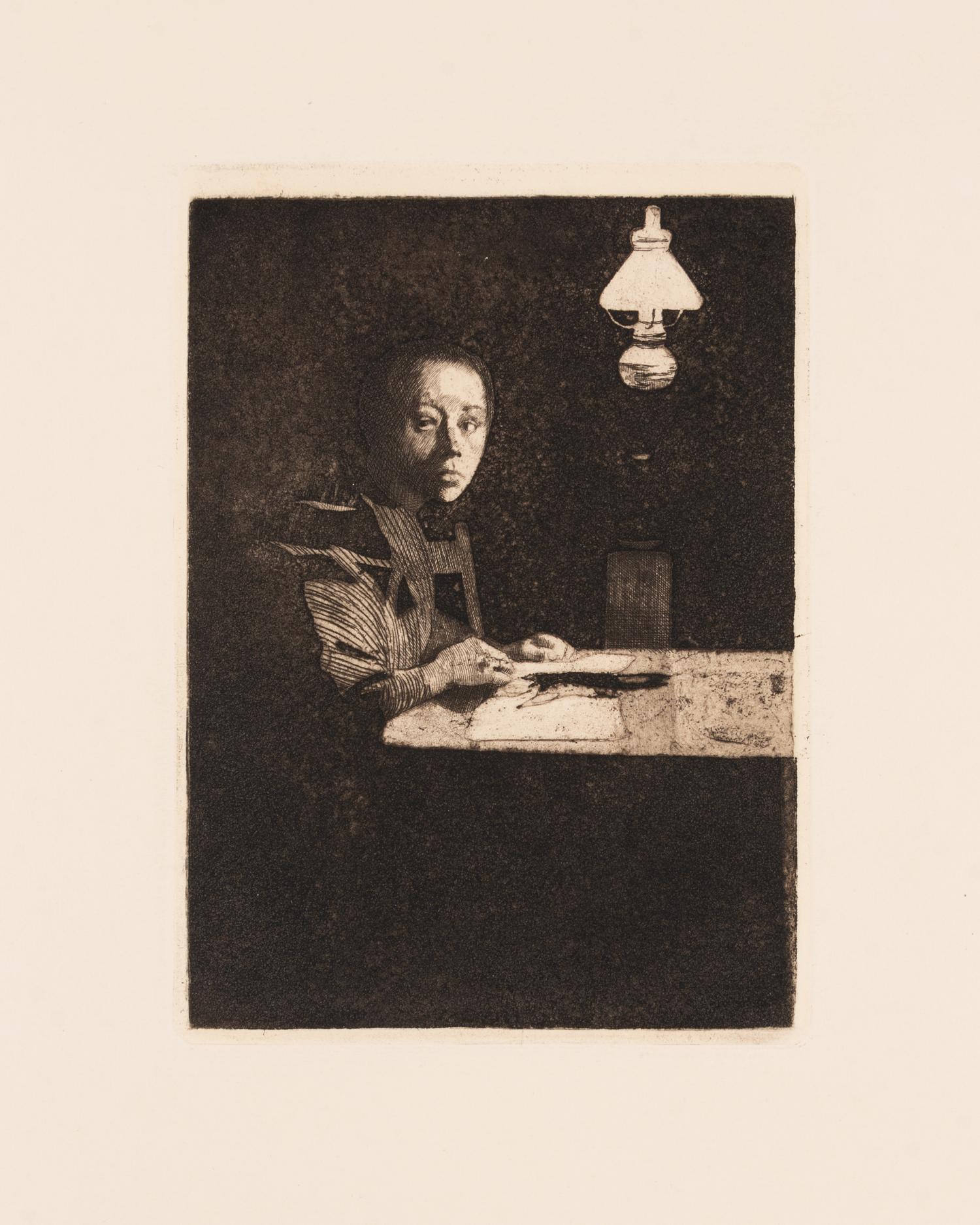 Zehn Original radierungen (complete portfolio of 10 in original pasteboard portfolio), 1892-1931