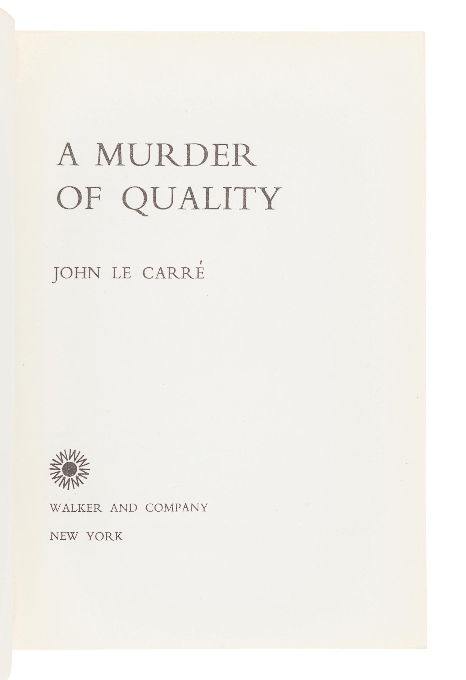 LE CARRÉ, John (1931-2020). A group of 6 works by Le Carré, comprising: