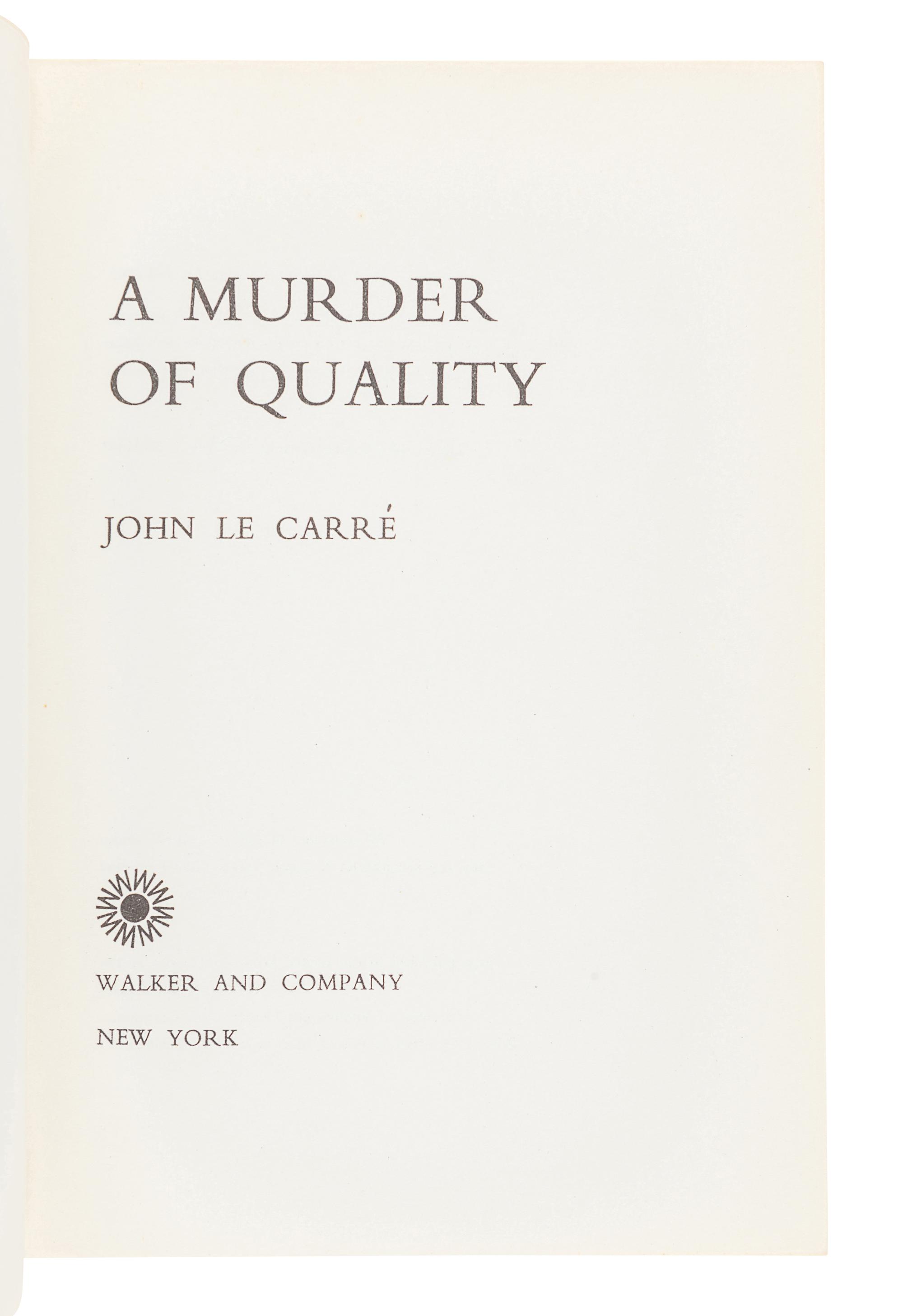 LE CARRÉ, John (1931-2020). A group of 6 works by Le Carré, comprising: