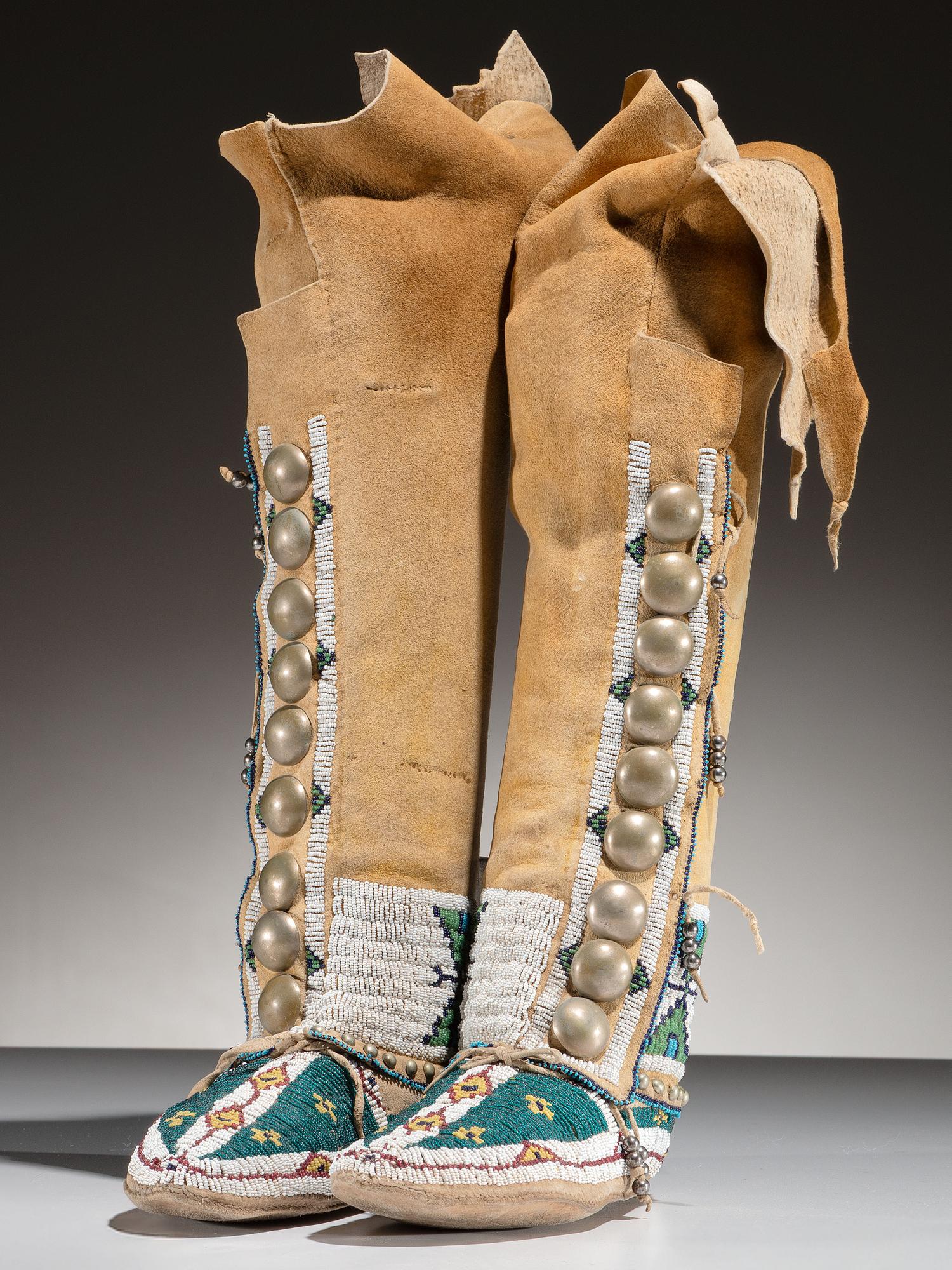 Central Plains Beaded Leggings and Moccasins