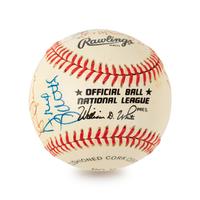 A Multi Signed Hall of Famer and Notables Autograph Baseball (Beckett Authentication Services BAS Certified)