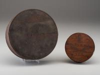 Two Circular Bentwood Boxes