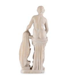 A Neoclassical Carved Alabaster Figure of Aphrodite