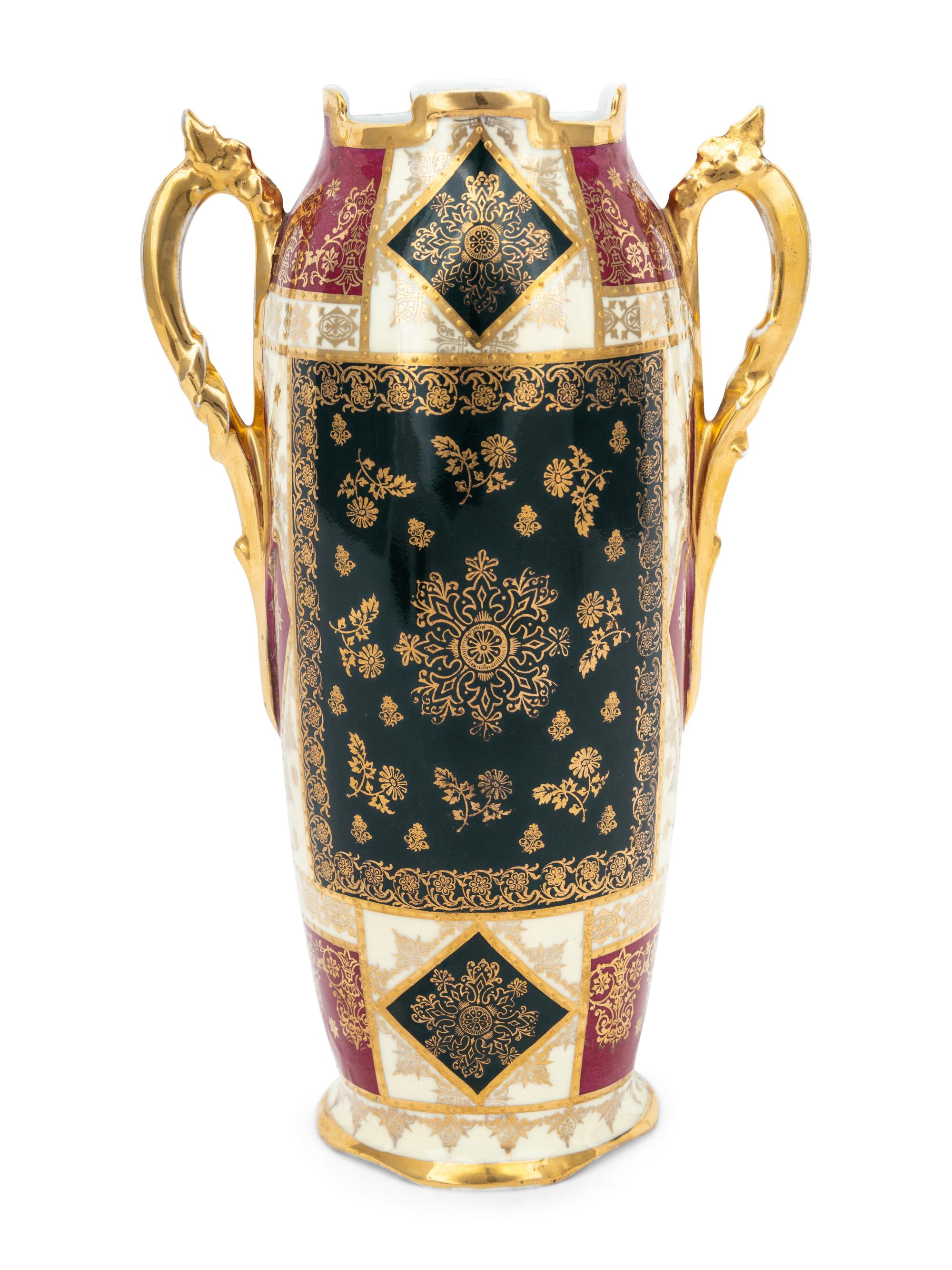 A Vienna Style Porcelain Vase