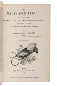 [NATURAL HISTORY]. WALLACE, Alfred Russel (1823-1913). The Malay Archipelago: The Land of the Orang-utan, and the Bird of Paradise... London: MacMillan and Co., 1869.