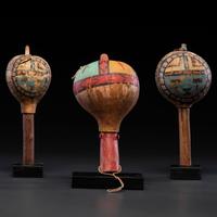 Pueblo Polychrome Gourd Rattles, From the Collection of Dick Jemison, Alabama
