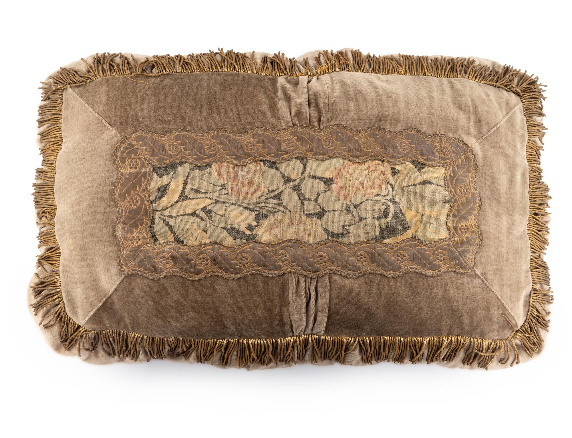 A Group of Three Tapestry Throw Pillows