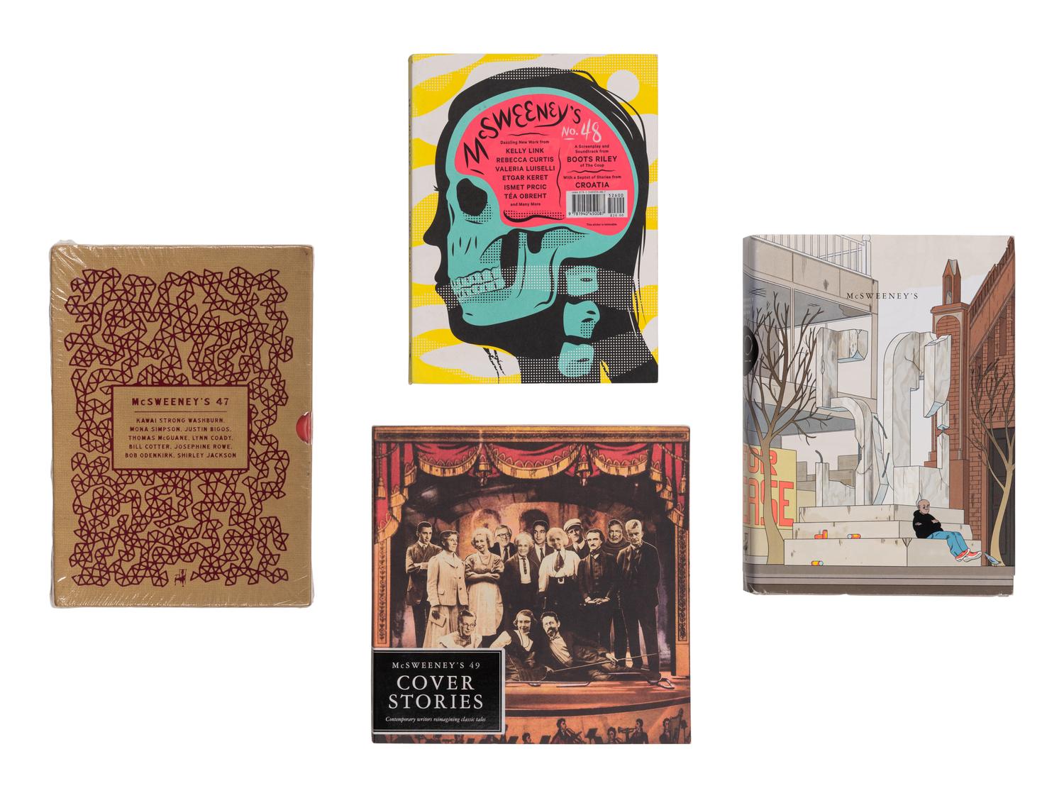 [McSWEENEY'S]. Timothy McSweeney's Quarterly Concern . Numbers 1-50. Dave EGGERS, editor. [COMPLETE RUN WITH ALL VARIANTS]. San Francisco: McSweeney's Books, Autumn 1998 - Summer 2017.