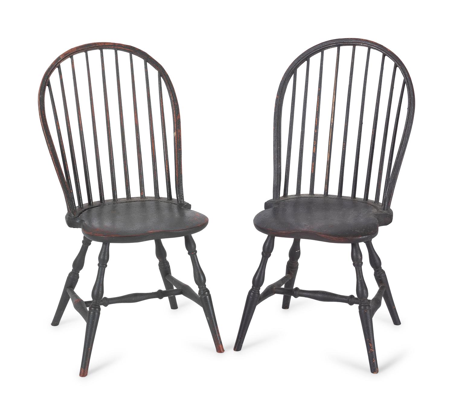 Eleven Miniature Windsor Chairs