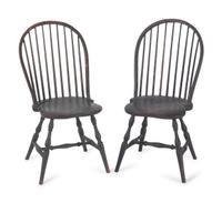 Eleven Miniature Windsor Chairs