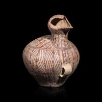 A Chinese Neolithic Bird-Shaped Painted Pottery Jar, Qijia Culture — 齊家文化 彩陶鳥形罐