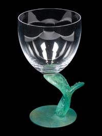 A Set of Thirteen Daum Pâte-de-Verre Cactus Goblets