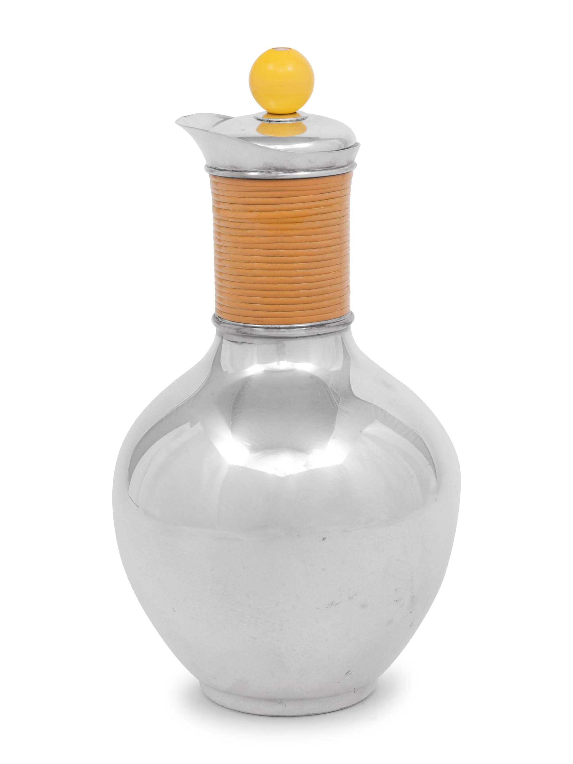 An Edward Buchko Modernist Silver Carafe