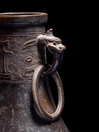 A Chinese Bronze Hu Vase