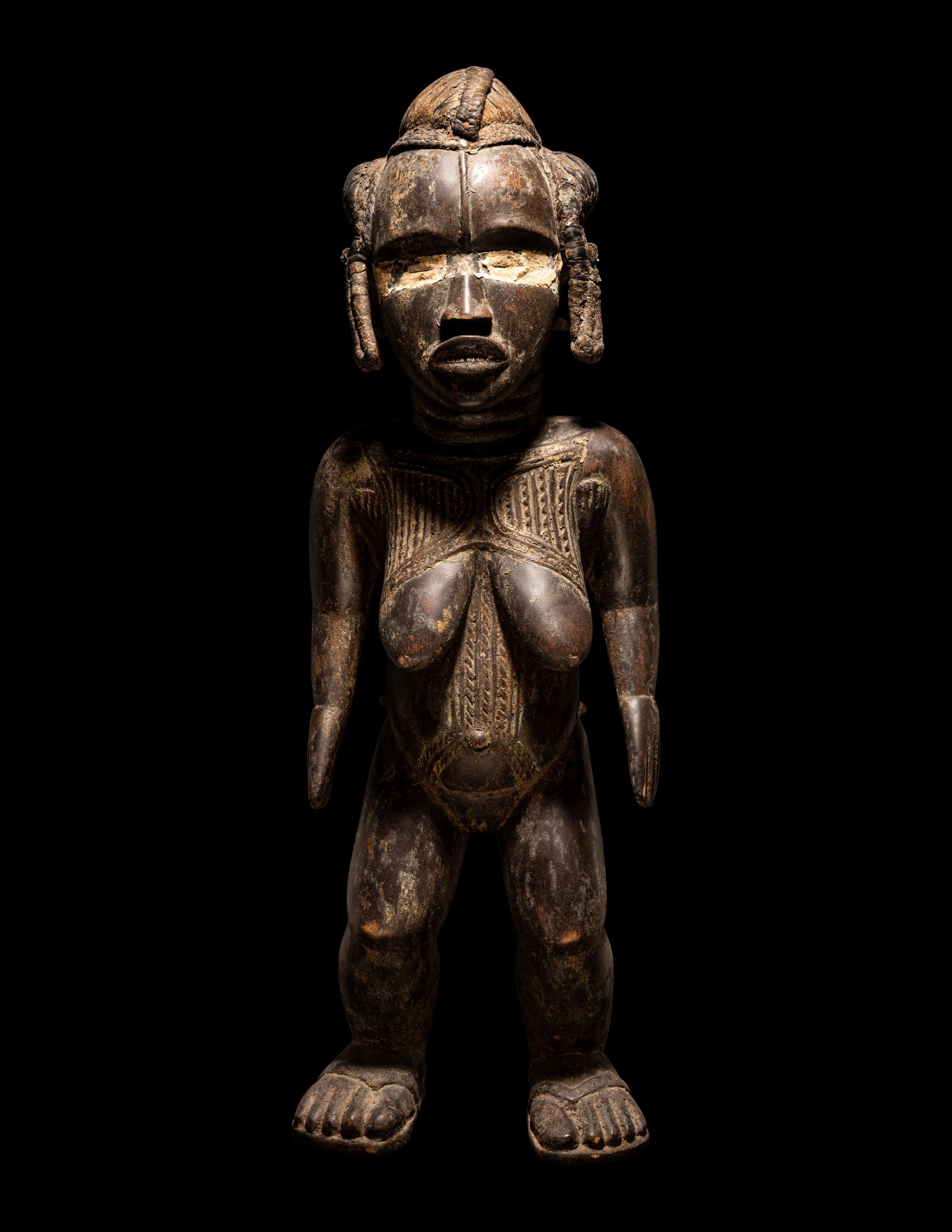A Dan Wood Standing Female Figure