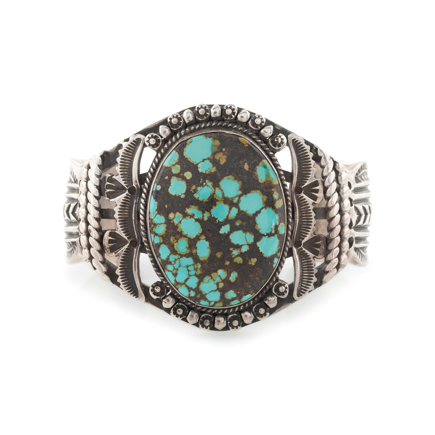 Sterling Silver and Turquoise Cuff Bracelet