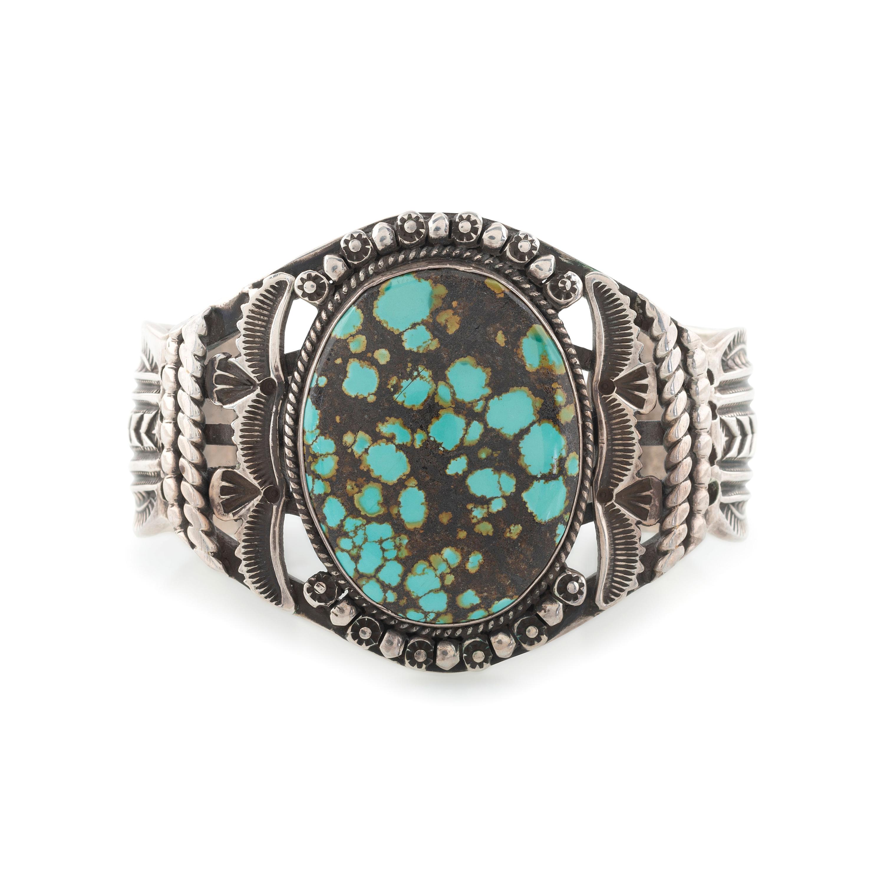 Sterling Silver and Turquoise Cuff Bracelet