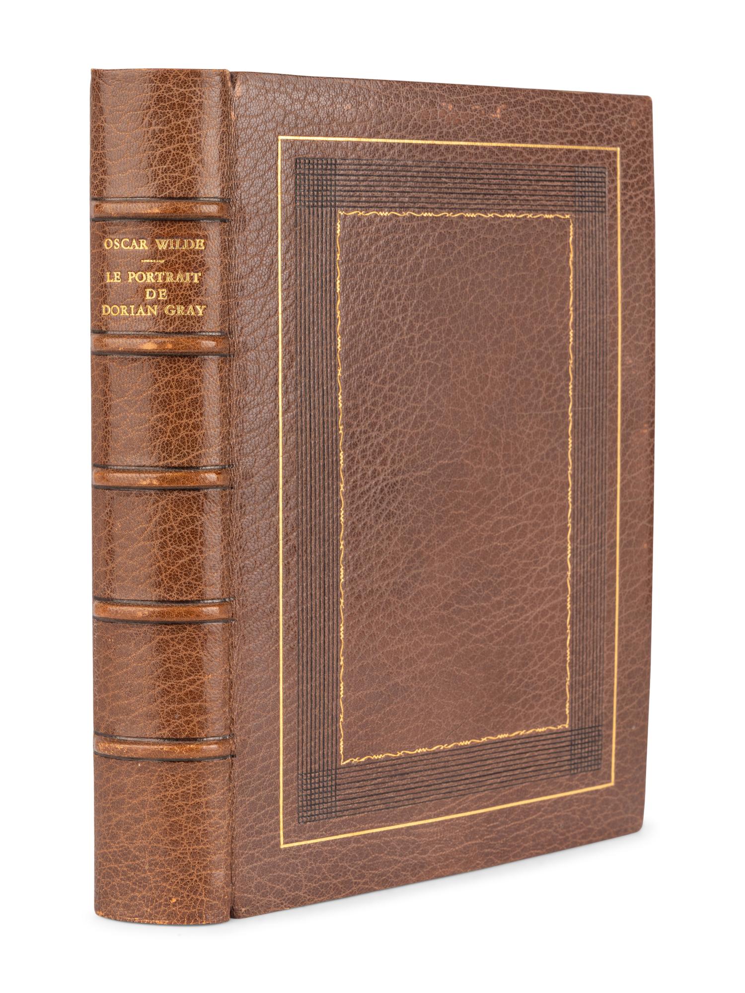 [BINDING]. WILDE, Oscar (1854-1900). Le Portrait de Dorian Gray . Paris: Société d’éditio ‘Le Livre,’ 1928.