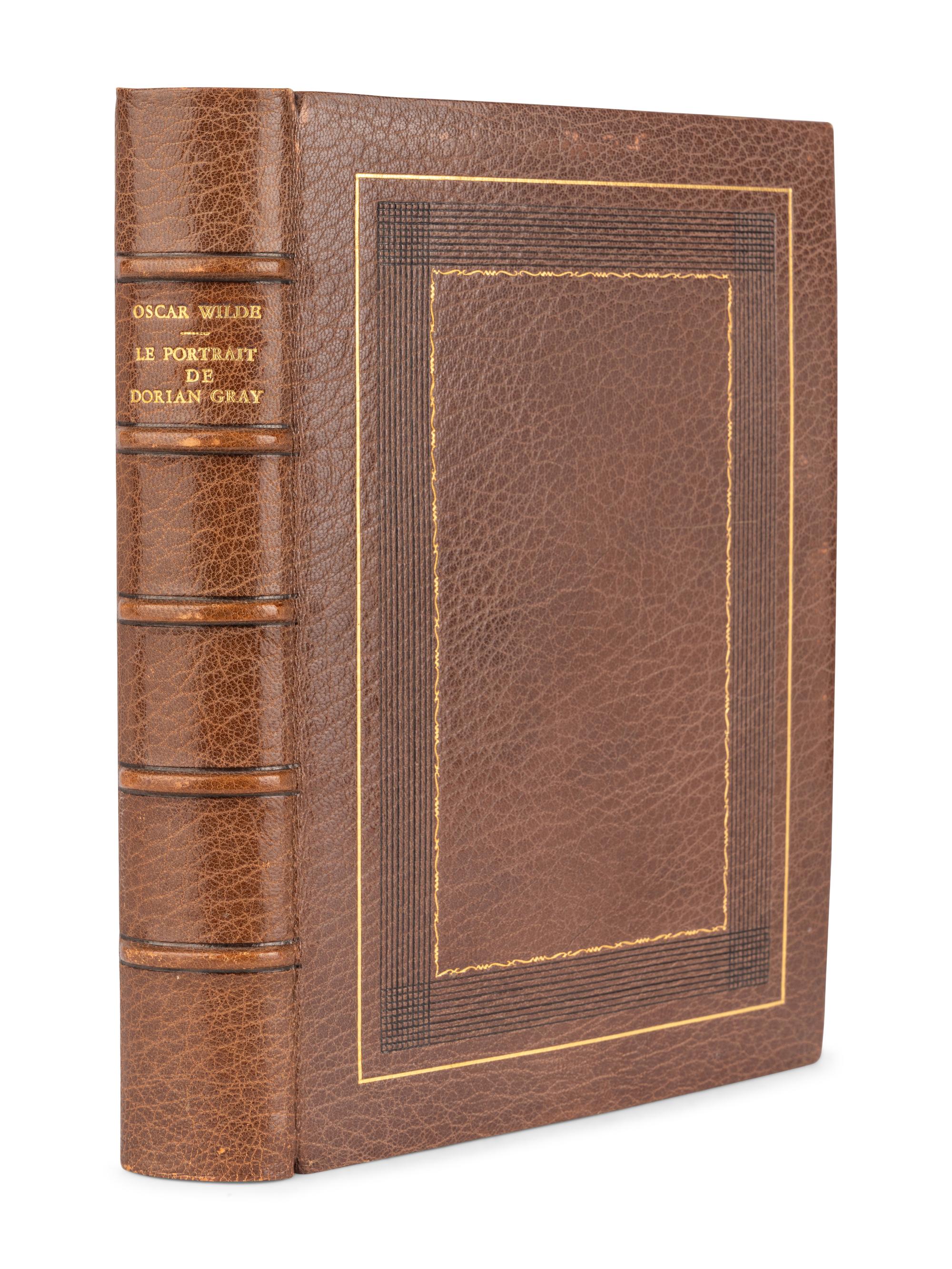 [BINDING]. WILDE, Oscar (1854-1900). Le Portrait de Dorian Gray . Paris: Société d’éditio ‘Le Livre,’ 1928.