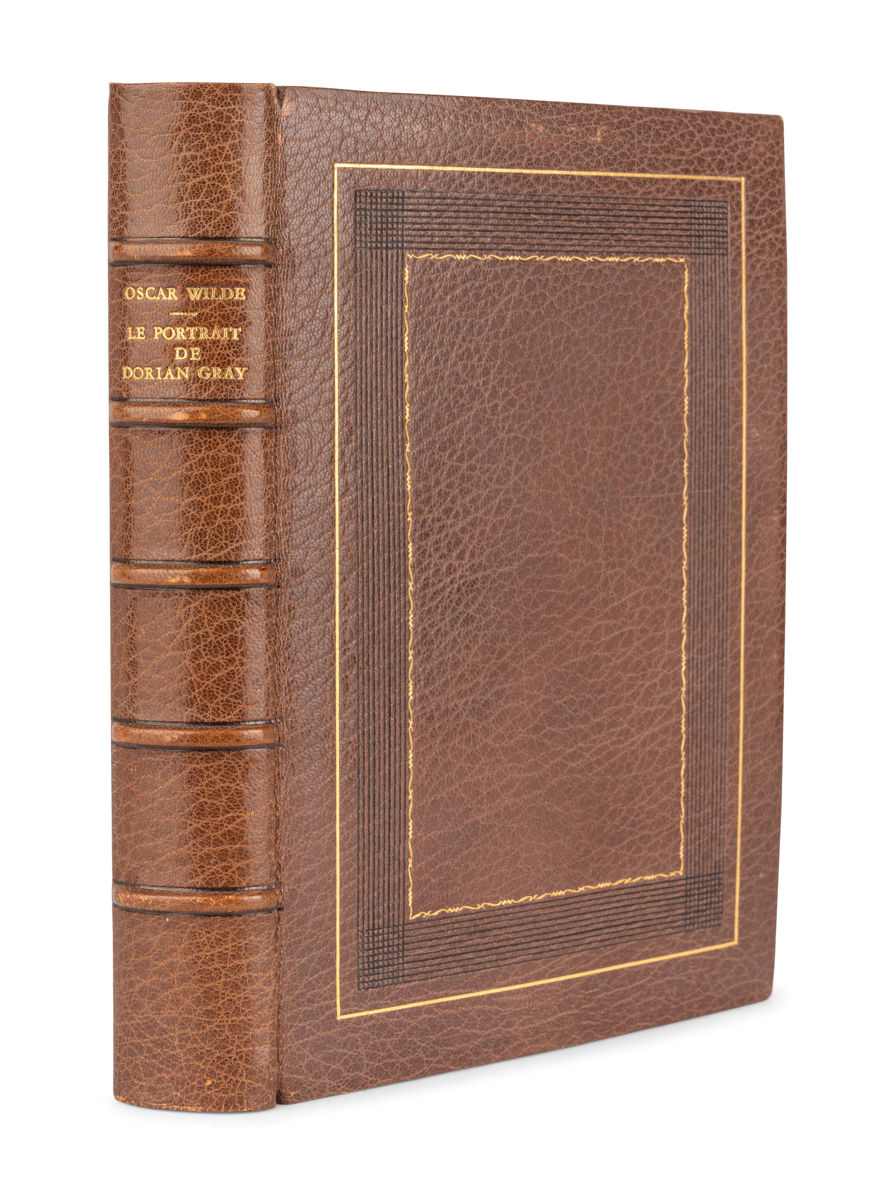 [BINDING]. WILDE, Oscar (1854-1900). Le Portrait de Dorian Gray . Paris: Société d’éditio ‘Le Livre,’ 1928.