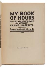[MASEREEL, Frans (1889-1972)]. A group of 3 works by Masereel, comprising: