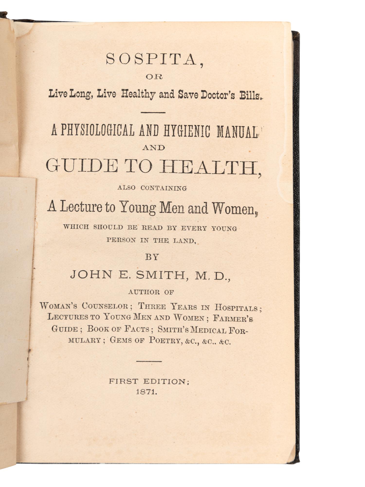 [REMEDIES]. A group of 6 works, comprising: