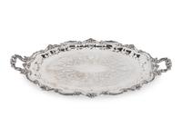Three Silver-Plate Serving Trays