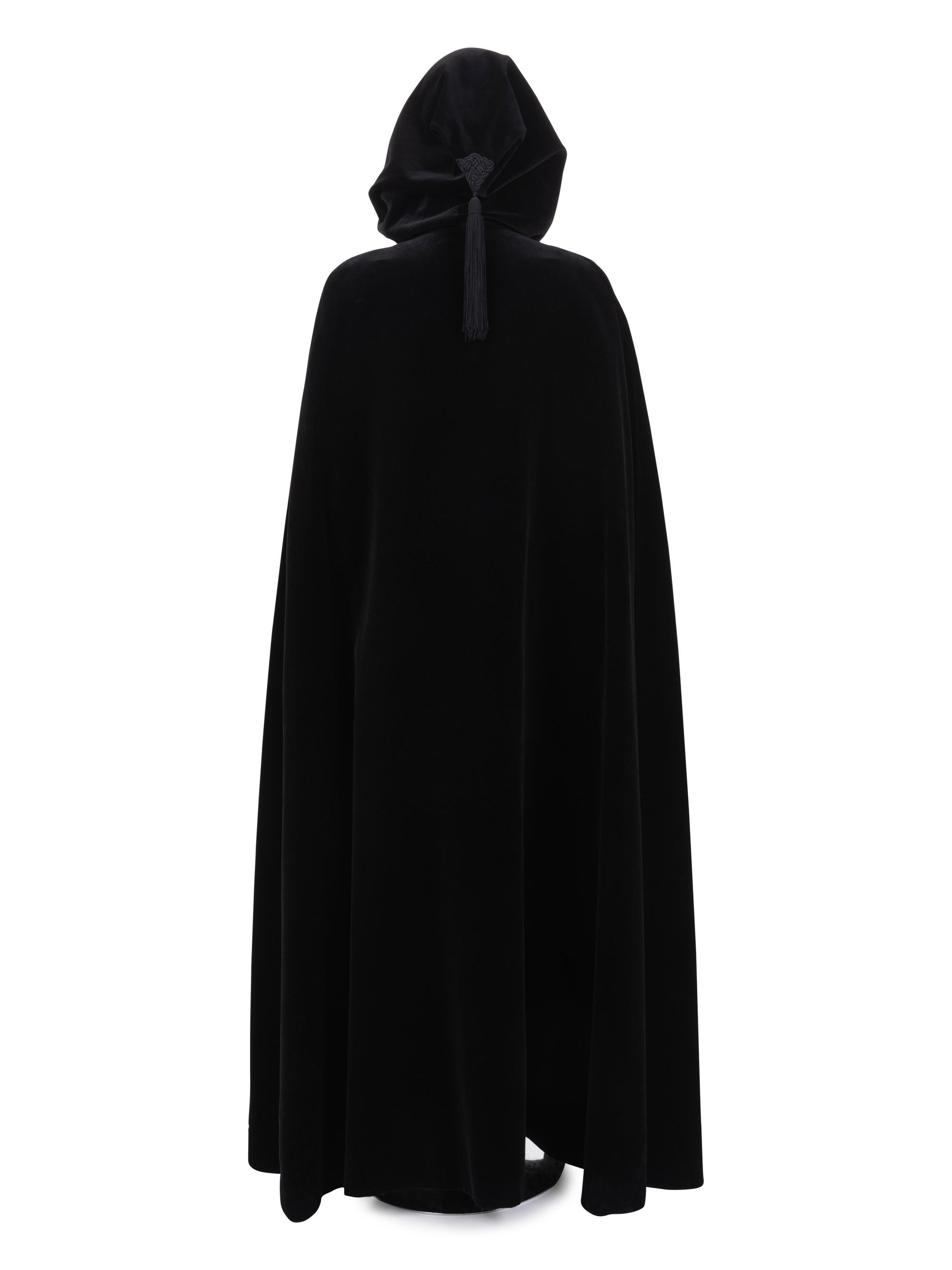 Saint Laurent Rive Gauche Hooded Velvet Cape, 1970s
