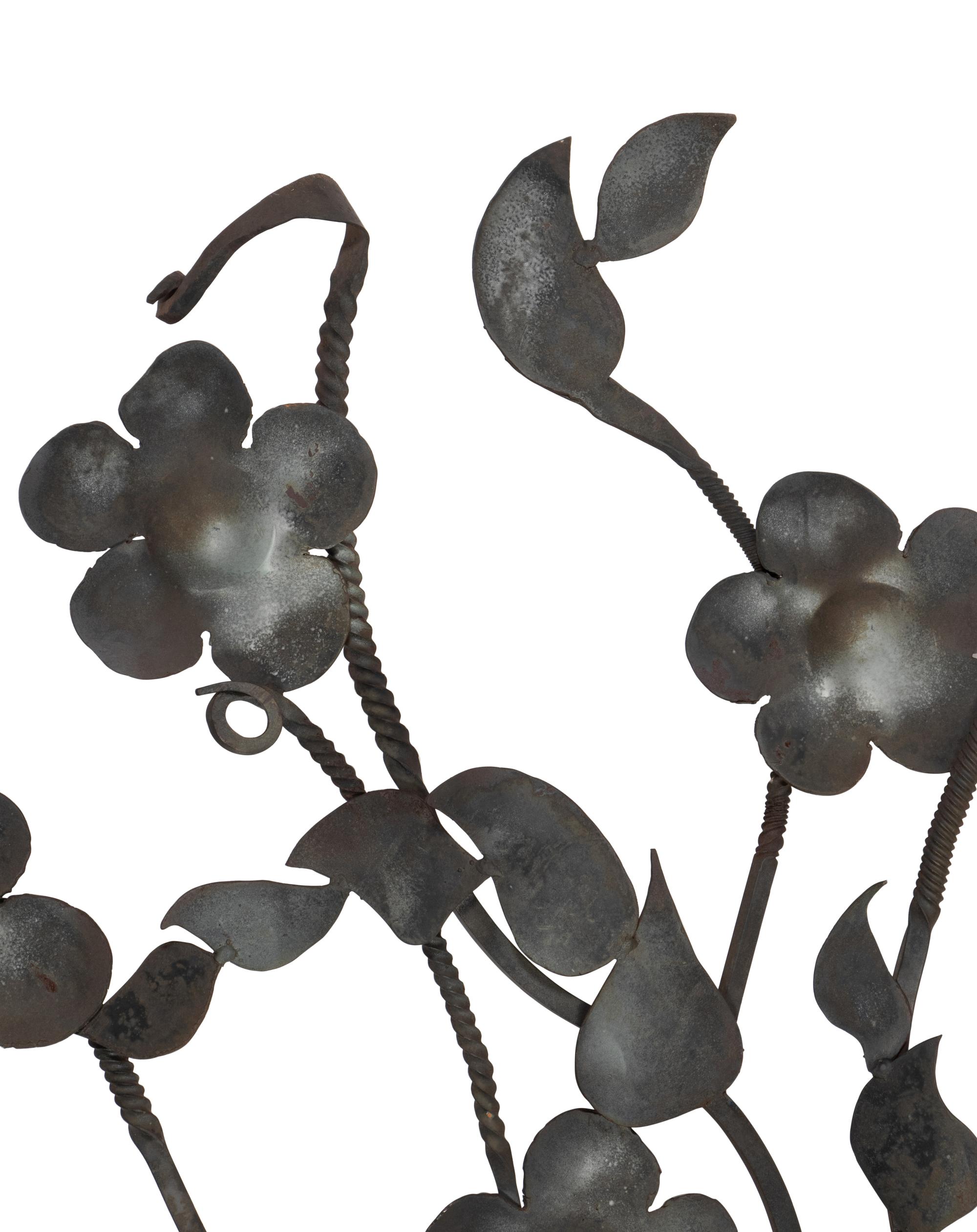 A Wrought Iron Wall Decoration by Ira Sherman (American b. 1950)