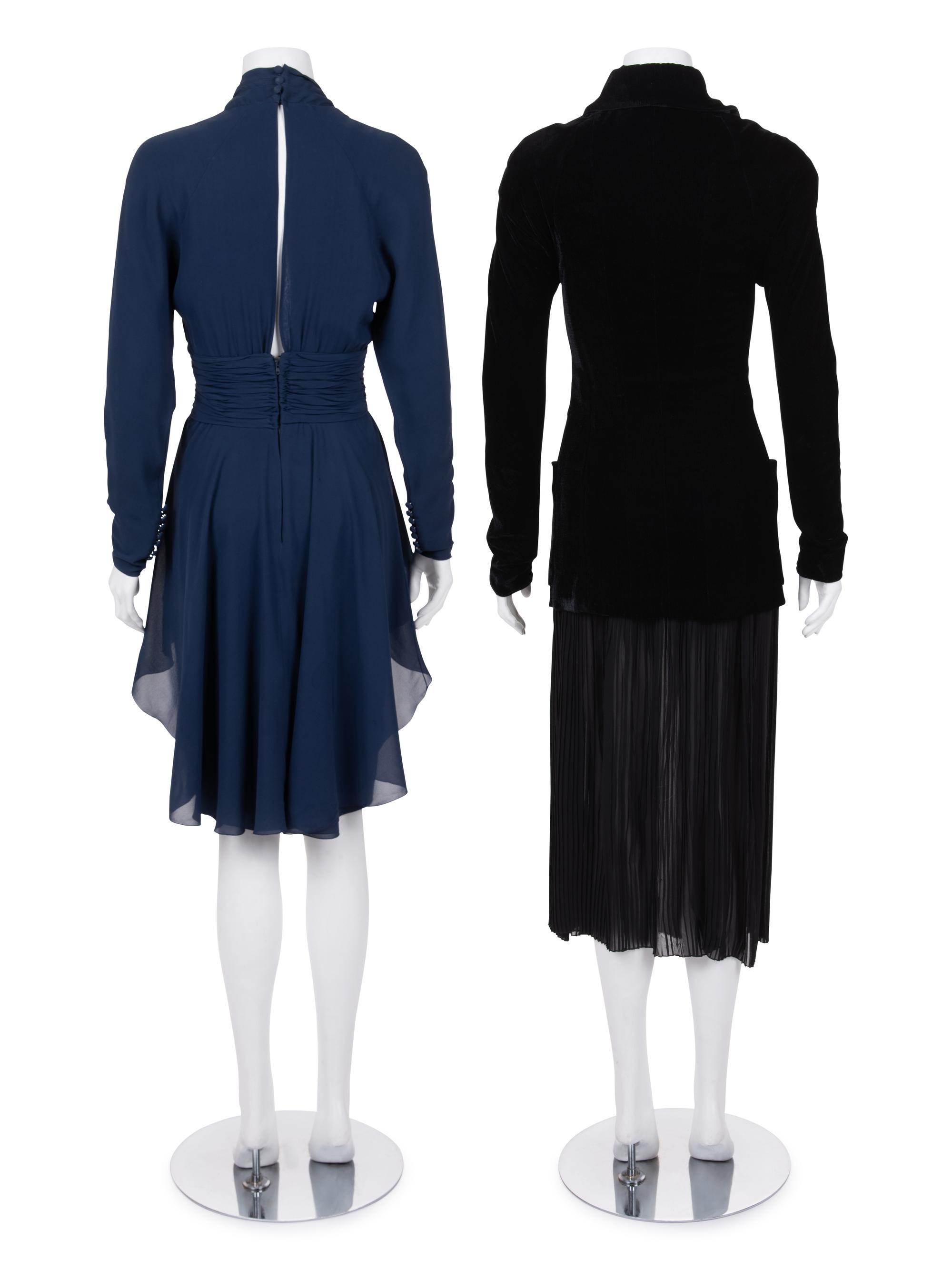 Two Karl Lagerfeld Ensembles: One Dress and One Jacket with Skirt, 1980-90s